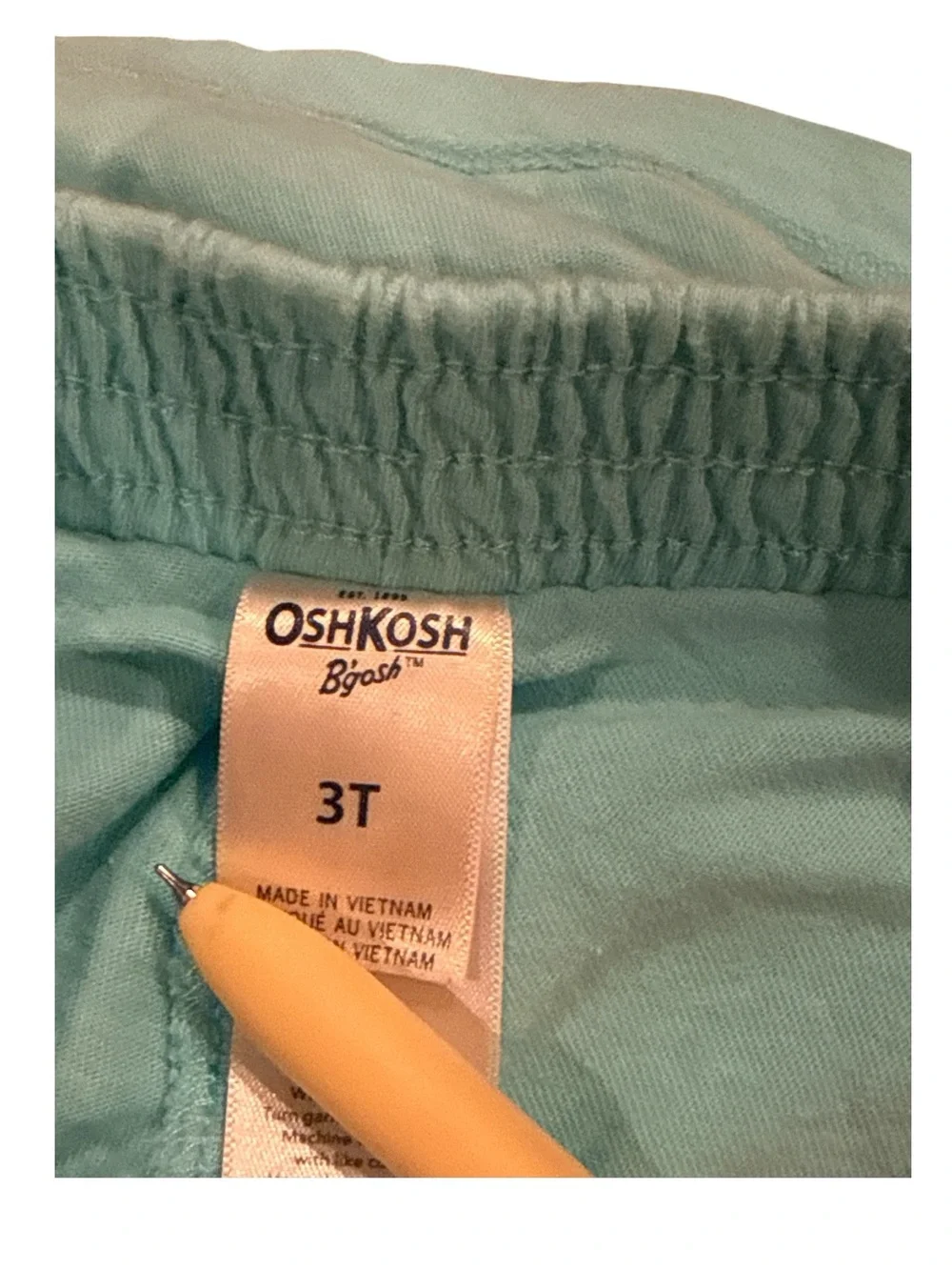 Oshkosh B'Gosh Toddler Girls Aqua Skort Skirt Summer Casual Classic, Size‎ 3T